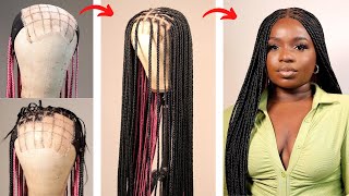 Diy Crochet Knotless Closure Braided Wig | How To Diy Your Own Closure