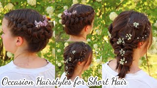 2 Occassion Hairstyles For Short Hair | Only Dutch Braids | Easy Hairstyles