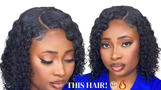 Perfect Short  Deep Wave Curly Lace Closure Wig For The Summer Ft Luvme Hair | Trendy Wave 2022