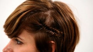 How To Fishtail Braid Short Hair, Pt. 1 | Short Hairstyles