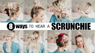 8 Cute Scrunchie Hairstyles! | Twist Me Pretty