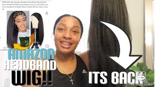 Amazon Headband Wig Review | 20” Natural Black Versatile Wig | Must Watch !