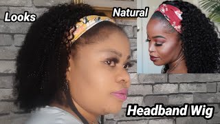 Afro Kinky Headband Wig |No Glue| Looks Natural @Msnaturallymary |Lifewithnancy Tv