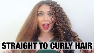 Straight To Curly Hair | Chopstick Tutorial