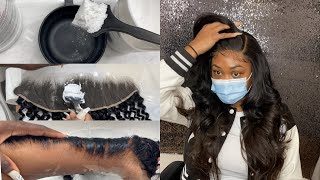Step By Step Updated Bleaching Lace Frontal Knots Technique| Beginner Friendly