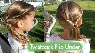 Twistback Flip Under | Cute Girls Hairstyles