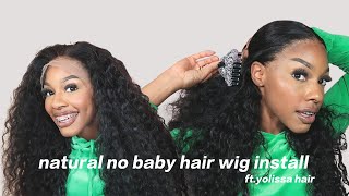 Curly Hd Lace Install No Baby Hairs Ft. Yolissa Hair