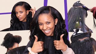 Tape-Ins Extensions On Afro-Textured Hair Using Yaki Straight Hair | Removal, Wash, And Installment