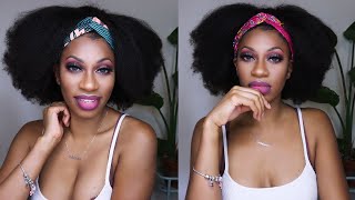 I Never Seen A Headband Wig Like This! 1St Ever Afro Headband Wig - "Fairy Floss" Ft. Vict