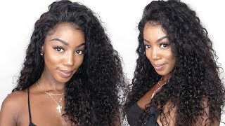 Easiest Summer Vacation Hair | Yswigs Brazilian Curly Hair 360 Lace Wig