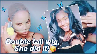 Blue Hair Review! High Quality Hair Bundles With Hd Frontal! Colored & Installed #Ulahair