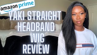 $20 Amazon Headband Wig | Must Have | Yaki Straight Wig | Tan Dotson