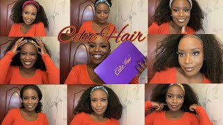 The Most Versatile Curly Headband Wig Ft Celie Hair (Easy Install And How To Style A Headband Wig)