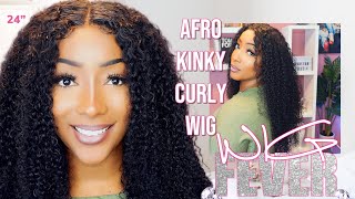 Super Full 180% Density Kinky Curly Wig! | Wet Look  | Ft. Wigfever