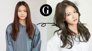 [그라피Tv] {Eng} 김상희의 세련된 텍스처와 볼륨 살린 롱 헤어 허쉬컷 Asian Hairstyle Korean Woman'S Short Haircut Tutoria