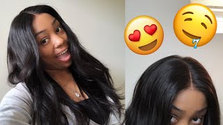 Very Natural Glueless Pre Plucked Natural Lace Wig | Ft. Wowafrican