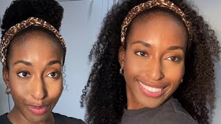 Best Natural Looking Kinky Curly Headband Wig Ft Recool Hair