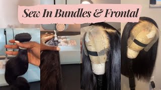 ✨Sew-In 3 Bundles With Hd Soft Frontal - How To Handmade A Straight Wig | #Ulahair