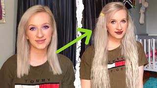 Applying Tape In Extensions At Home   It Was So Hard!!!!   (Amazon Extensions) S-Noilite