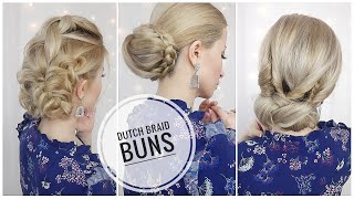 3 Dutch Braid Hairstyles ❤️ Braided Bun Hairstyles For Medium And Short Hair  ❤️