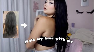 Why I Dyed My Hair Jet Black / Comprehensive Hair Tranformation With Mhot
