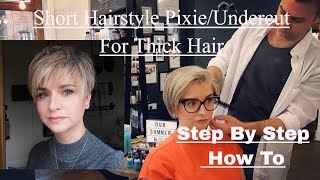 Short Hairstyle For Ladies With Thick Short Hair| Hallstyling