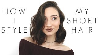 How I Style My Short Hair: Loose Waves & Sleek Straight || Beautychickee