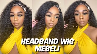 The Best Deep Wave Synthetic Headband Wig | Mebeli Amazon | Lindsay Erin