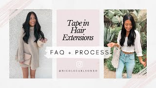 Tape In Hair Extensions // Faq + The Process