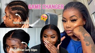 Game Changer!! Natural Edges Or A Wig? It'S Giving Natural Hair | Wowafrican X Laurasia Andrea