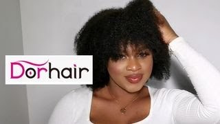 Headband Wig | Afro Kinky Human Hair Wig | Very Affordable & Looks Like My Real Hair | Ft Dorhair