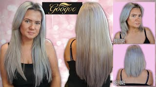 Goo Goo Hair Fitting My Own Tape In Hair Extensions | Clare Walch