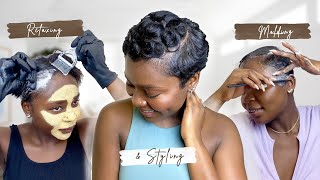 Watch Me: Relax, Mold & Style My Short Hair At Home (Detailed Start To Finish) | Beginner Friendly!