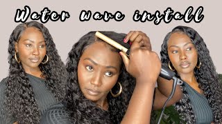 Beginner Friendly Must Have Curly Water Wave Wig Install Ft Modern Show Hair |South African Youtuber