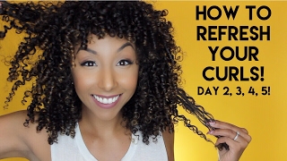 How To Refresh Your Curls! Day 2, 3, 4, 5 Curls! | Biancareneetoday