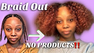 Perfect Braid-Out Tutorial On Natural Short Hair | Without No Products