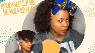 My Quality Hair Headband Wig | Afro Kinky Curly 4B-4C |