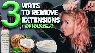 How To Remove Hair Extensions/Glue By Yourself! 2021
