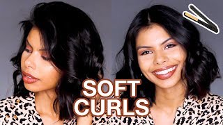 How To Curl Short Hair With A Flat Iron - Easy Spring Hair Tutorial