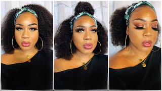 Wig: Sky | Coliy Textured Afro Kinky Curly Hair Headband Half Wig Install Video| Victoria’S Wig