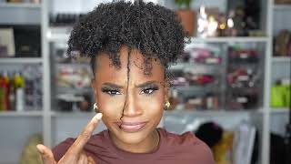 I Tried A Wash And Go Puff On My Natural Hair | Black Girl Hairstyles
