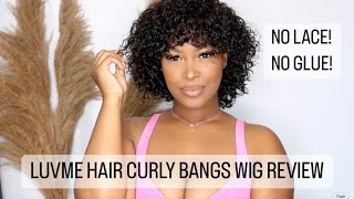 Luvme Hair Super Easy Curly Wig With Bangs | Curly Fringe Wig | Honest Review And Tutorial