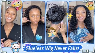 Natural Hair Approved!Super Easy Headband Wig Install | Protective Style #Ulahair Review