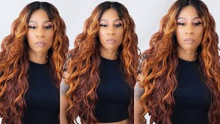 This Color Is For Summer! Outre Lace Front Wig/Alshira! ❤️‼️