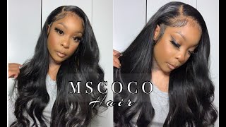 Glueless Meltdown Lace Wig Install The Most Invisible Lace Wig Ft. Mscoco Hair