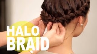 The Perfect Halo Braid For Short Hair | Newbeauty Tips And Tutorials