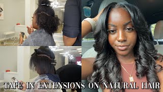 *Detailed* How To Install Tape-In Extensions Tutorial On Natural Hair Ft. Perfect Distractions Hair