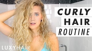 Easy Curly Hair Routine (Wet To Dry!) | Luxy Hair