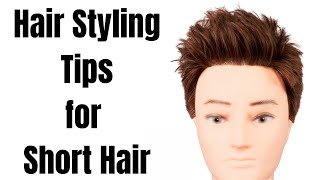 How To Style Short Hair - Thesalonguy