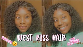 West Kiss Hair 6X6 Closure Install | Beginner Friendly | No Ghost Bond | How To Pluck Your Lace!